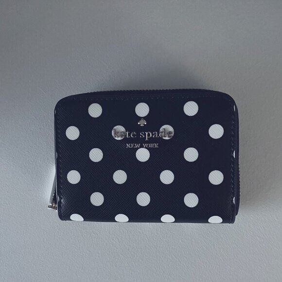 Kate Spade Black and White Polka Dot Wallet - Picture 1 of 7